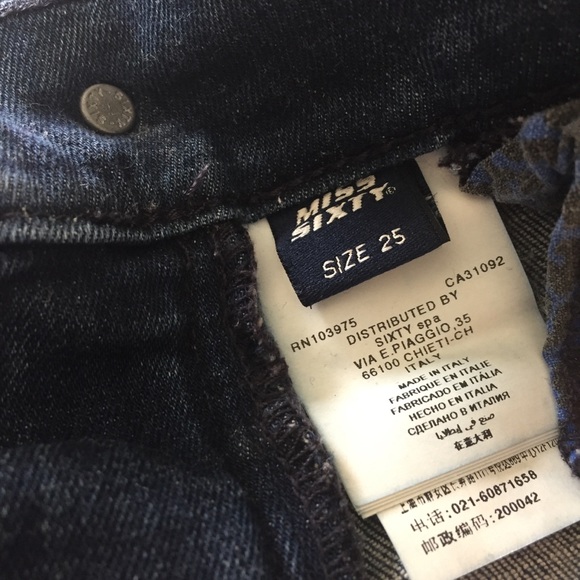 Miss Sixty ‘magic malone’ y2k skinny jeans size 25 - Picture 11 of 12